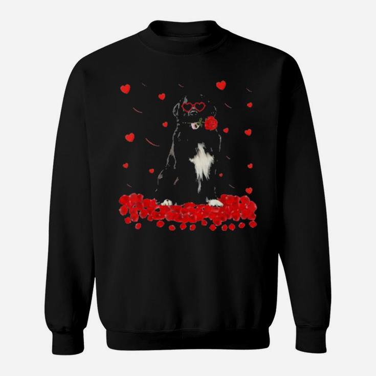 Newfoundland Dog Valentines Day Sweatshirt