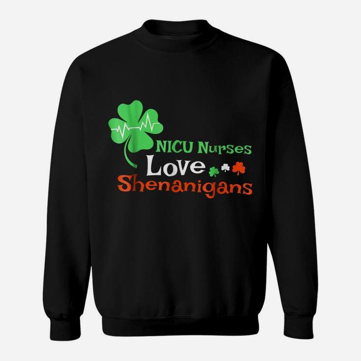 Nicu Nurses Shenanigans St Patrick Day Emergency Room Shirt Sweatshirt
