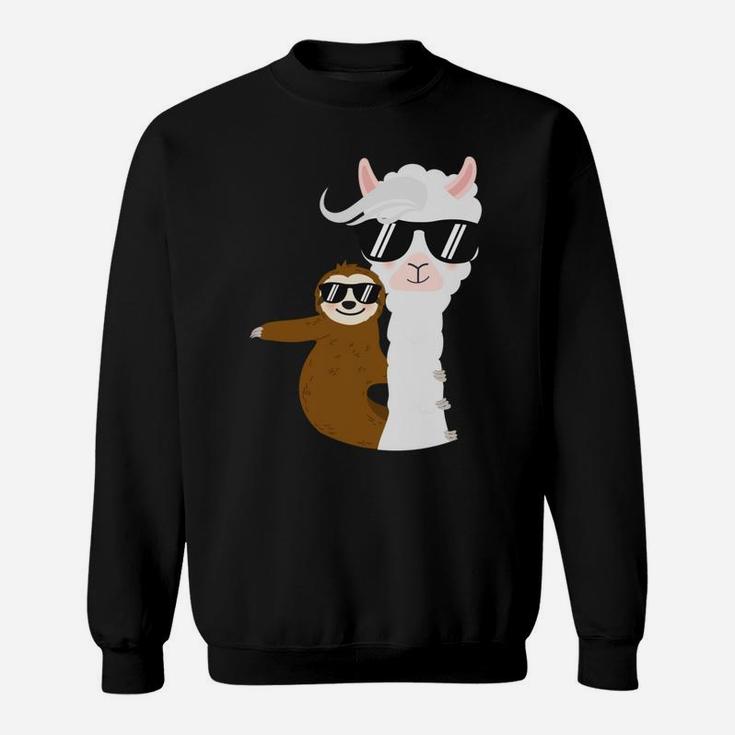 No Prob-Llama Funny Sloth Llama Squad Gift Christmas Sweatshirt
