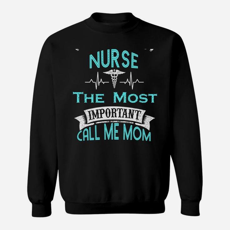 Nurse Mom Mother's Day Gift For Nurses Back Print Hoodie Sweatshirt