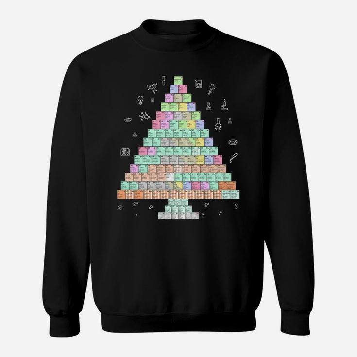 Oh Chemistree Cool Science Chemical Periodic Table Christmas Sweatshirt Sweatshirt