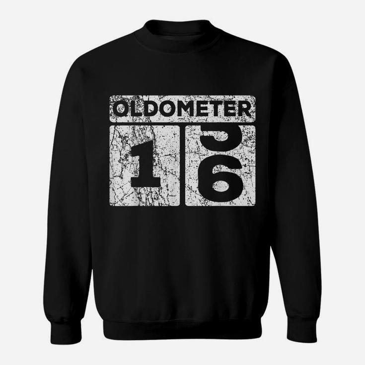 Oldometer 15-16 Car Odometer Funny 16Th Birthday Sweatshirt