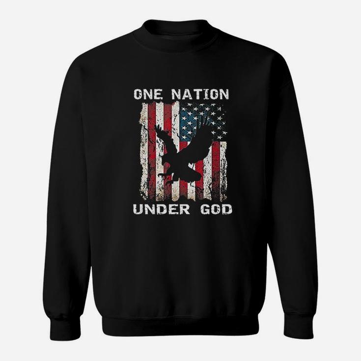 One Nation Under God Flag Sweatshirt