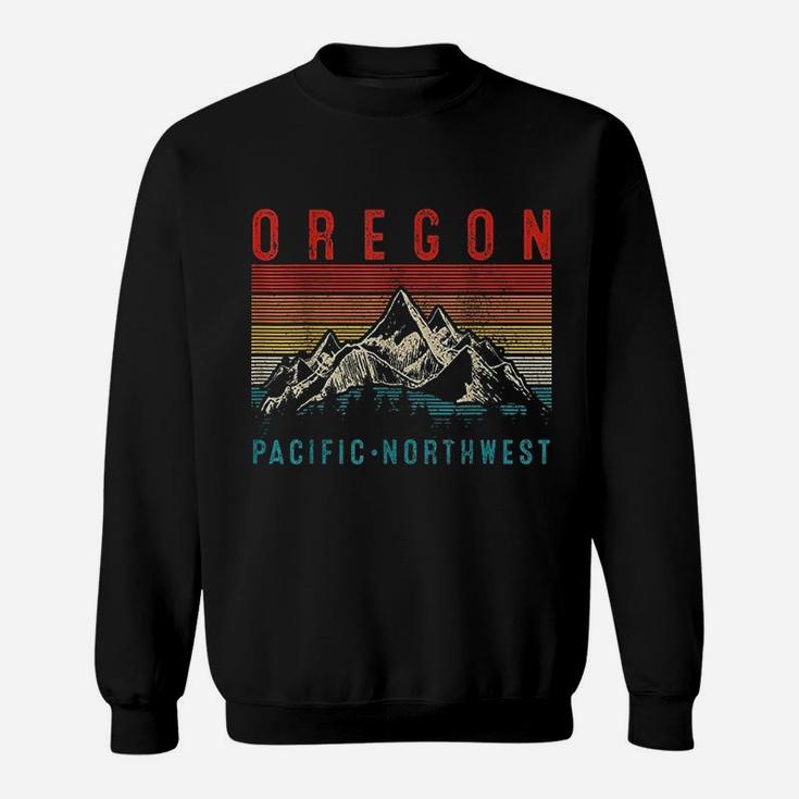 Oregon Vintage Mountains Hiking Pacific Northwest Sweatshirt