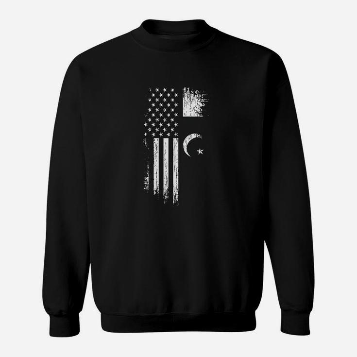 Pakistan Usa  American Flag Sweatshirt