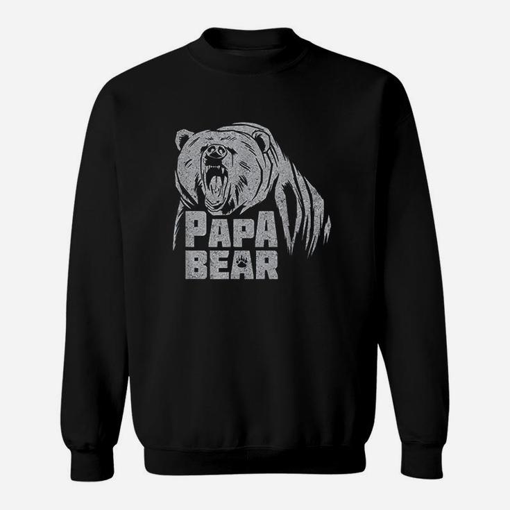 Papa Bear Daddy Father Roaring Grizzly Fathers Day Gift Sweatshirt