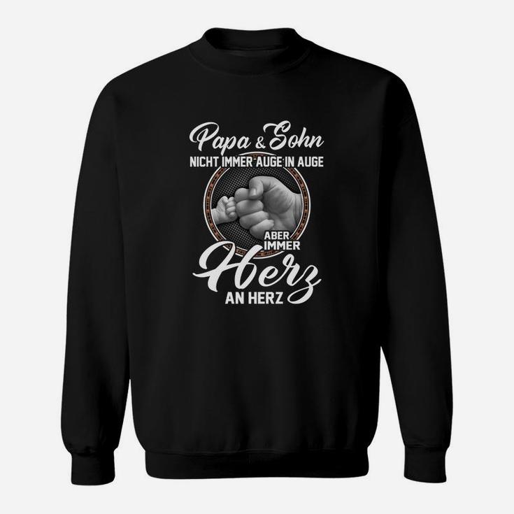 Papa und Sohn Herz zu Herz De Sweatshirt, Familienbindung Tee