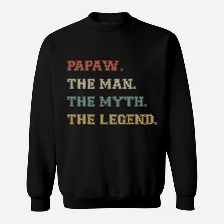 Papaw Man Myth Legend Funny Varsity Personalized Names Sweatshirt Sweatshirt