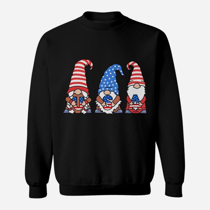 Patriotic Gnomes Usa American Flag 4Th Of July Gnome Sweatshirt