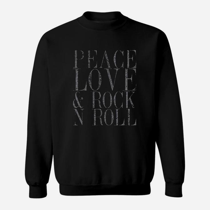 Peace Love And Rock Sweatshirt