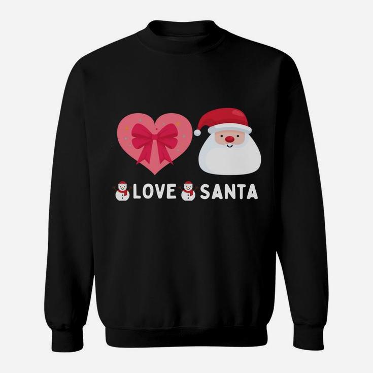 Peace Love Christmas Santa Women Men Kid Cute Holiday Sweatshirt Sweatshirt
