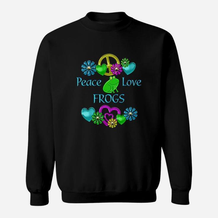 Peace Love Frogs Sweatshirt