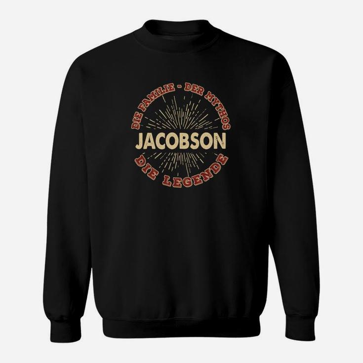 Personalisiertes Legends Sweatshirt mit Nachname Jacobson, Unikat Familien Tee