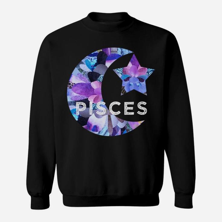 Pisces Gifts Zodiac Birthday Astrology Star Moon Sun Sign Sweatshirt