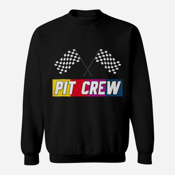 Pit Crew Dirt Track Car Racing Sweatshirt