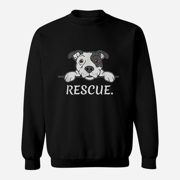 Pitbull Rescue Gift Pit Bull Lover Pitbulls Sweatshirt