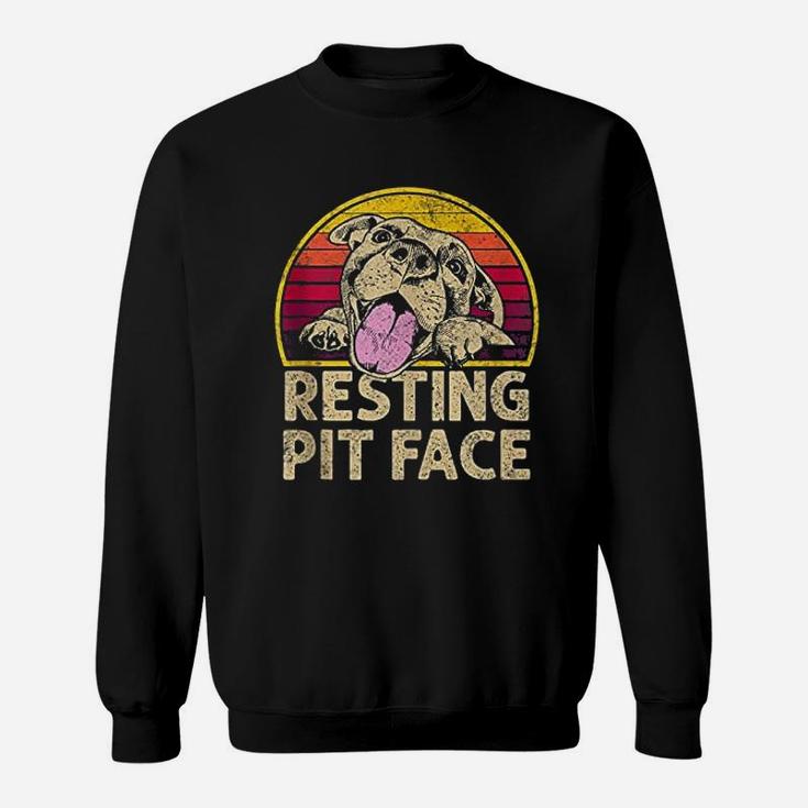 Pitbull Resting Pit Face Sweatshirt