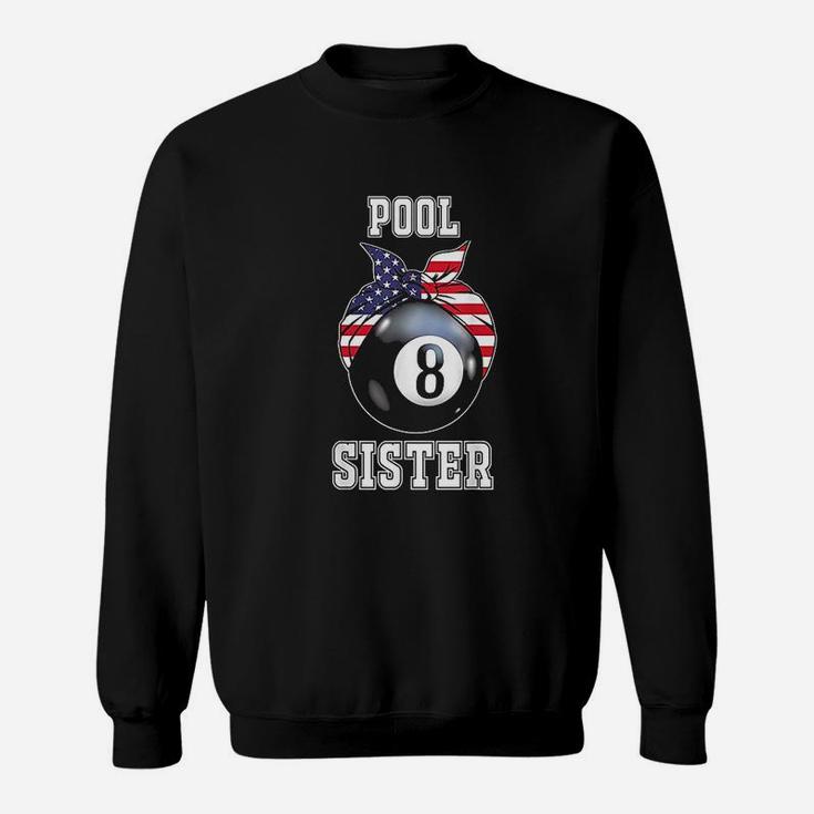 Pool Sister Jersey Family Gift For Billiard Players Sweatshirt