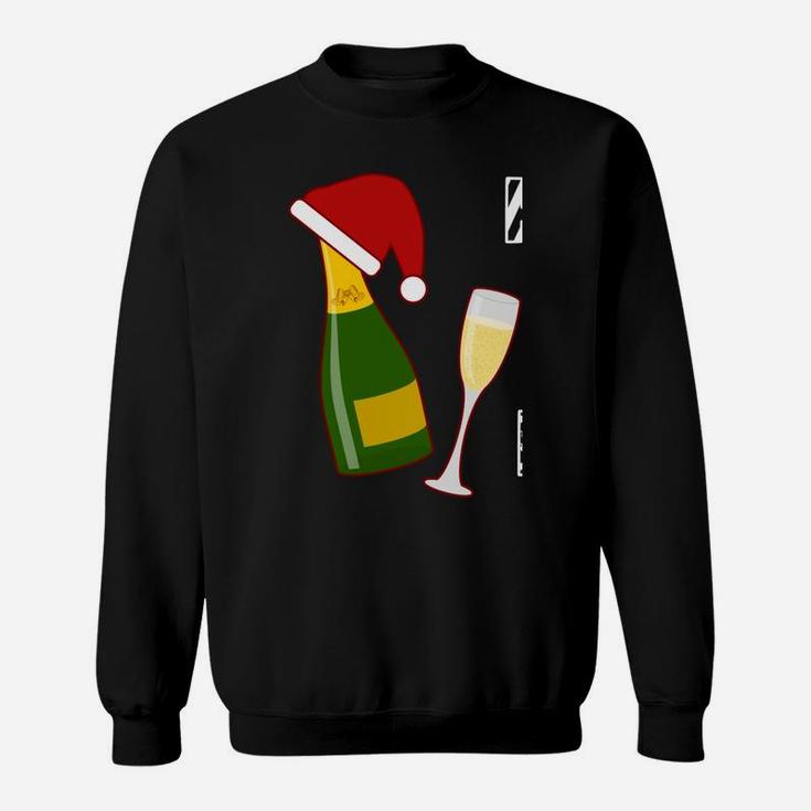 Prosecc-Ho Ho Ho Christmas Party Santa Hat Prosecco Sweatshirt Sweatshirt
