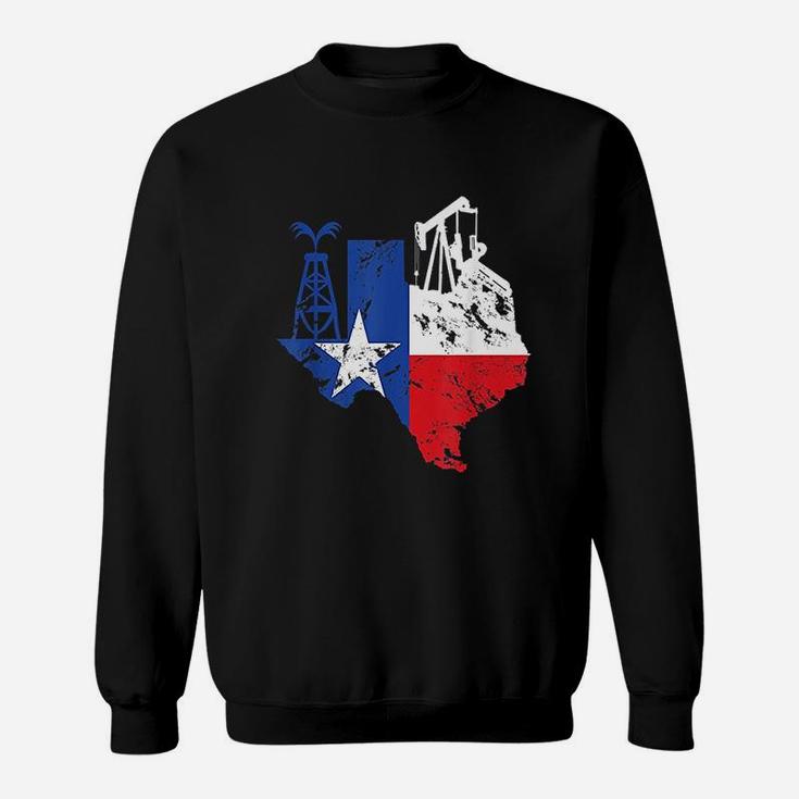 Proud American Oil Worker Oilfield Man Workers Texas Gift Sweatshirt