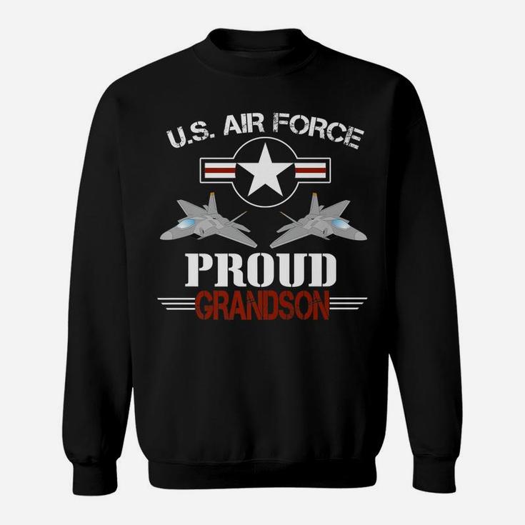 Proud Grandson US Air Force Stars Air Force Family Party Sweatshirt