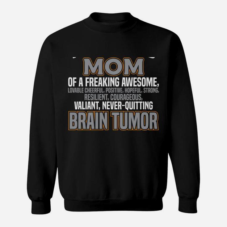 Proud Mom Brain Tumor Awareness Survivor Women Girl Sweatshirt