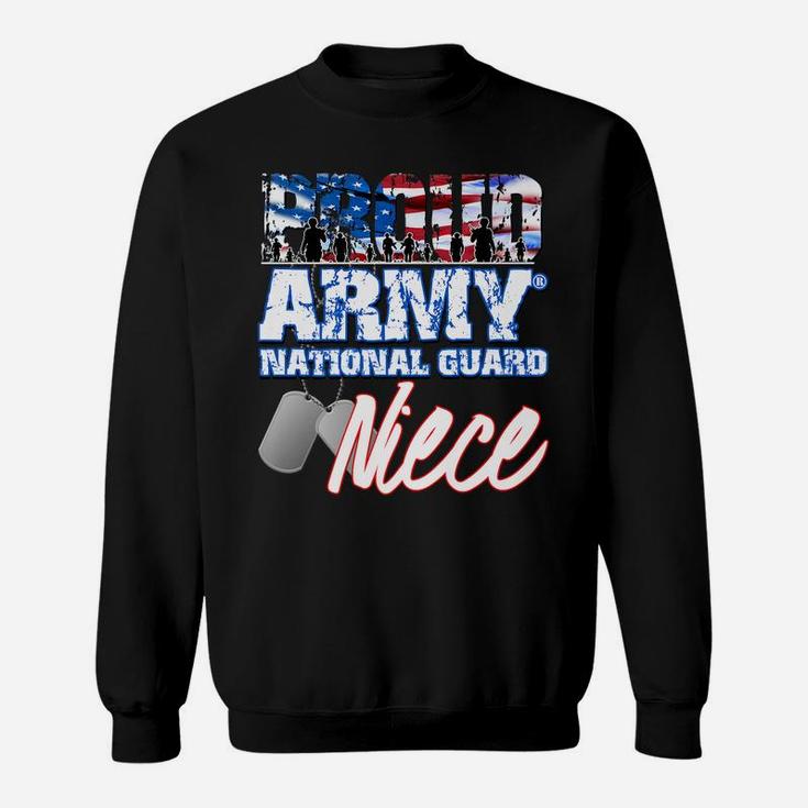 Proud Patriotic Army National Guard Niece Usa Flag Women Sweatshirt