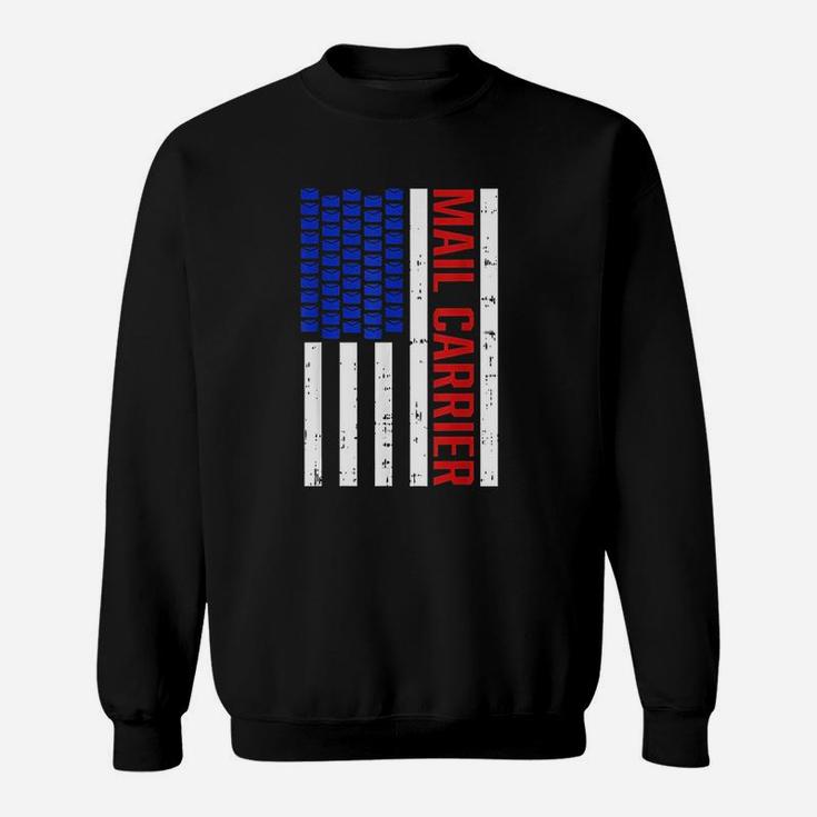 Proud Patriotic Postal Worker American Flag Sweatshirt