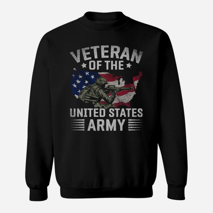 Proud Usa Flag Veteran Of The United States Army Veteran Sweatshirt