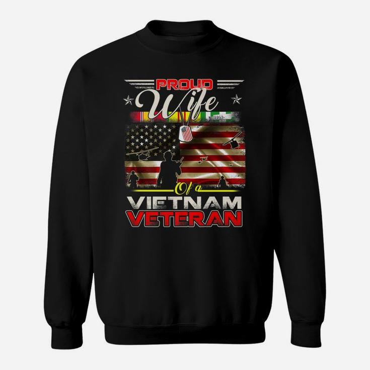 Proud Wife Of Vietnam Veteran Tshirt Gift For Women Sweatshirt