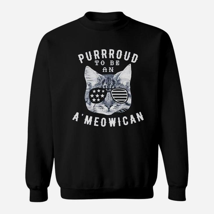 Purroud To Be An Ameowican Sweatshirt
