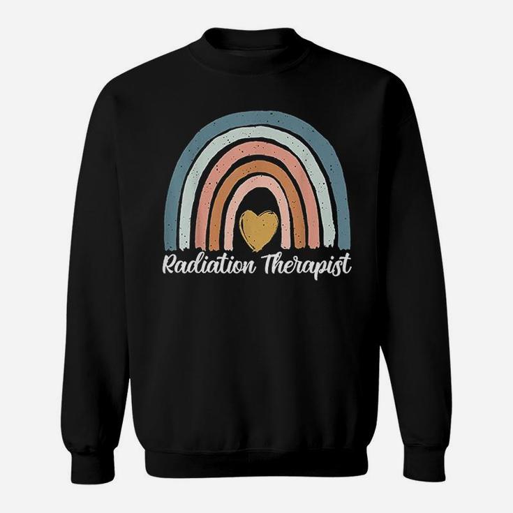 Radiation Therapist  Rainbow Heart Sweatshirt
