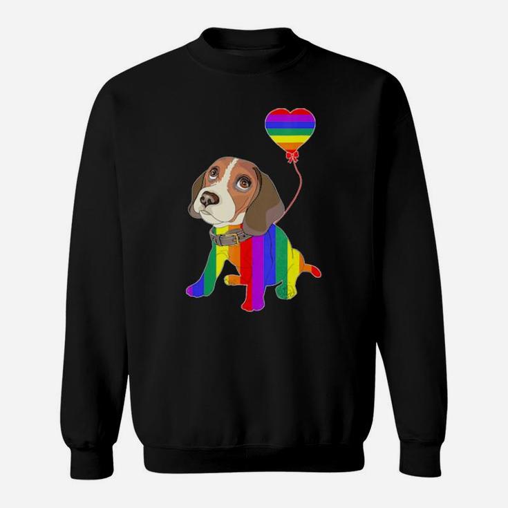 Rainbow Beagle Unicorn Pride Lgbt Gay Lesbian Sweatshirt