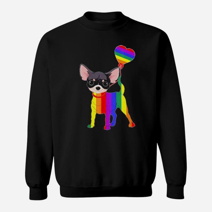 Rainbow Chihuahua Unicorn Pride Lgbt Gay Lesbian Sweatshirt
