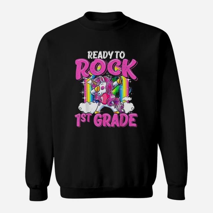 Ready To Rock 1St Grade Dabbing Unicorn Sweatshirt