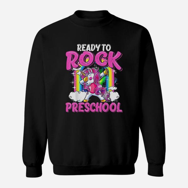 Ready To Rock Preschool Dabbing Unicorn Sweatshirt