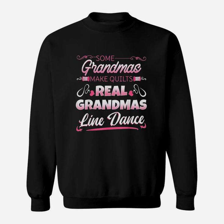 Real Grandmas Line Dance Sewing Dancing Grandmother Sweatshirt