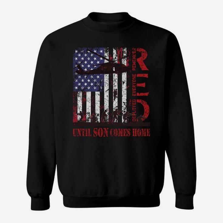 Red Friday For My Son Us Flag Army Military Deployed Veteran Sweatshirt