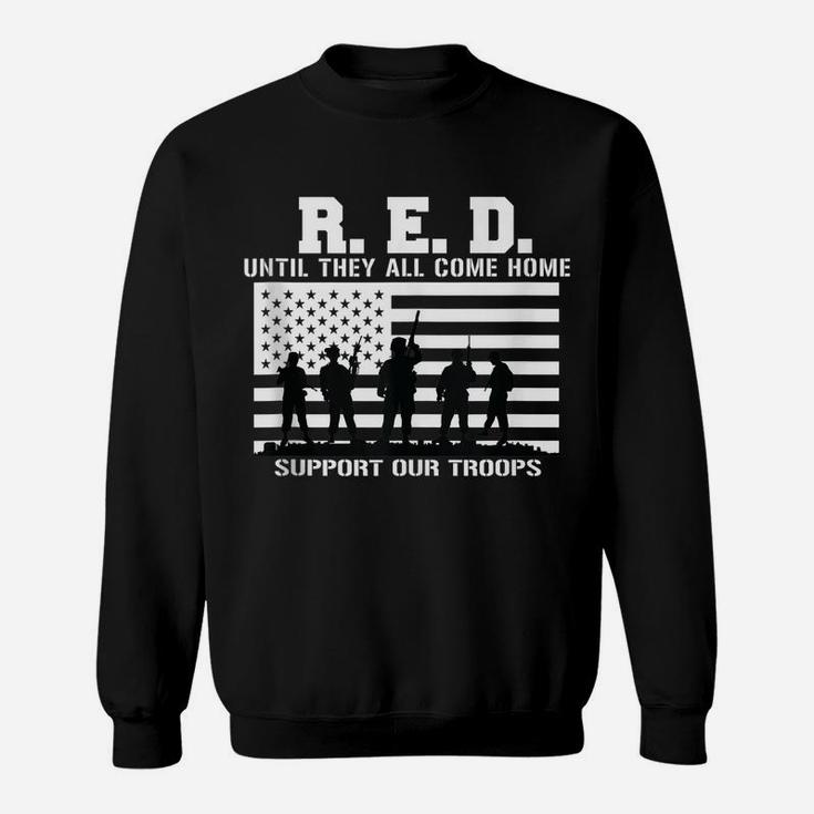 Red Friday Military Veteran Shirt As Sweatshirt