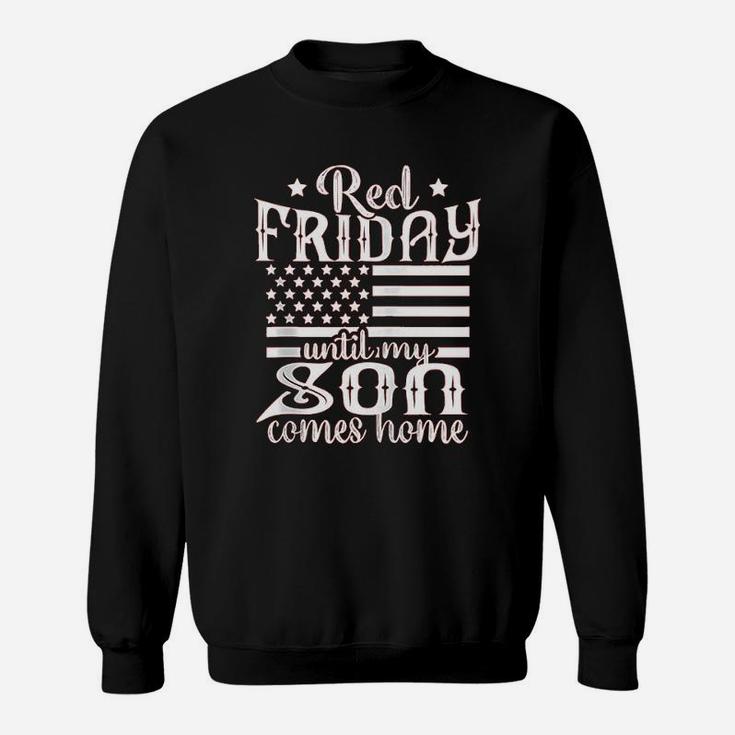 Red Friday Support Military Family Son Zip Sweatshirt