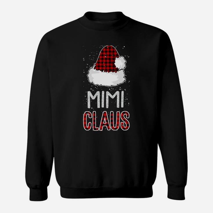 Red Plaid Mimi Claus - Matching Family Funny Christmas Gift Sweatshirt