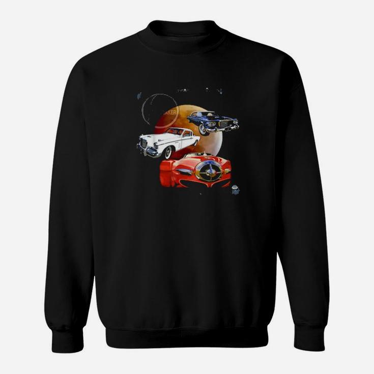 Red White  Cool Trio Of Classic Studebakers Sweatshirt