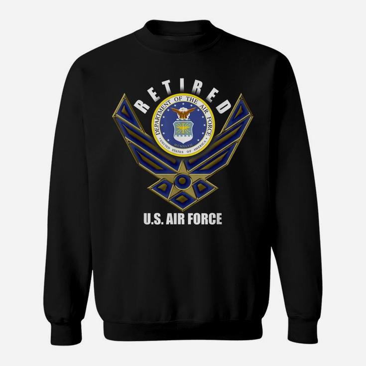 Retired Us Air Force Veteran  Retirement Gift Tee Sweatshirt