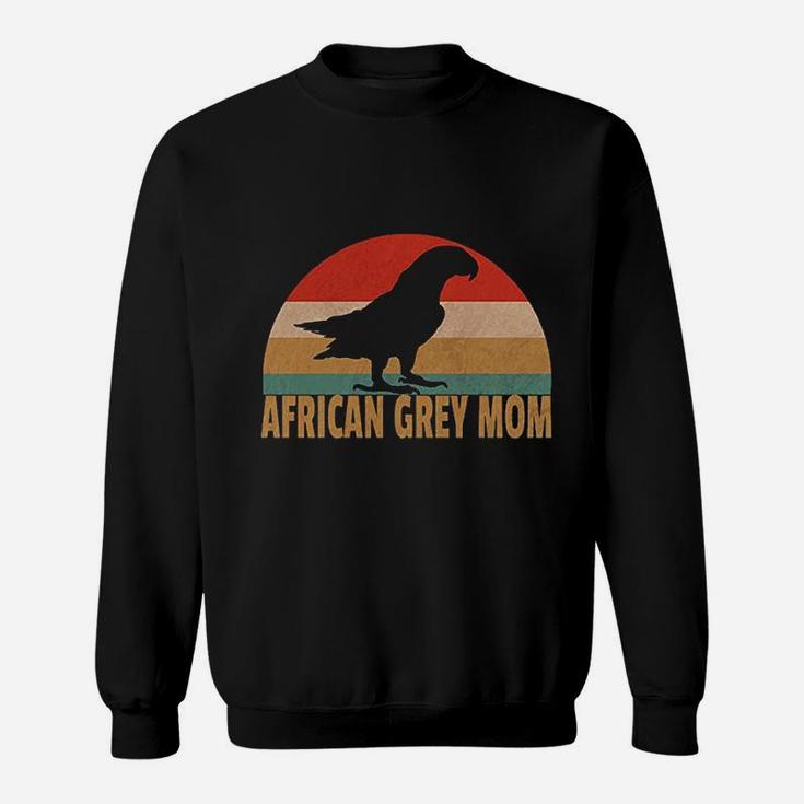 Retro African Grey Mom Sweatshirt