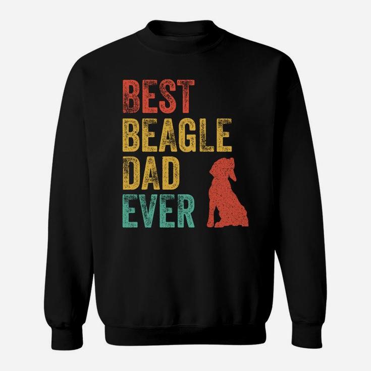 Retro Best Beagle Dad Ever Daddy Dog Lover Owner Vintage Sweatshirt