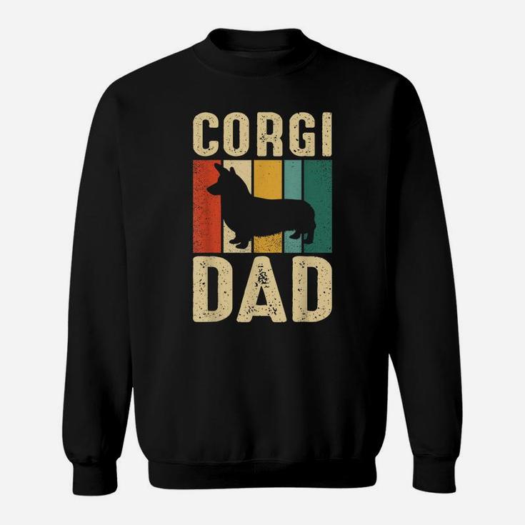 Retro Corgi Dad Dog Owner Pet Lover Welsh Corgi Father Sweatshirt