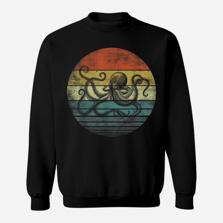 Retro Octopus Gifts Men Women Cephalopod Ocean Sea Creatures Sweatshirt