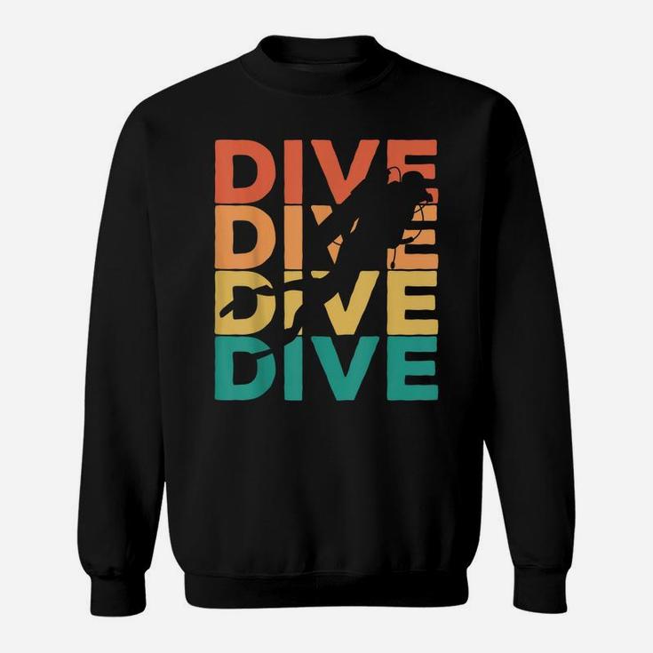 Retro Vintage Diving Gift For Scuba Divers Sweatshirt