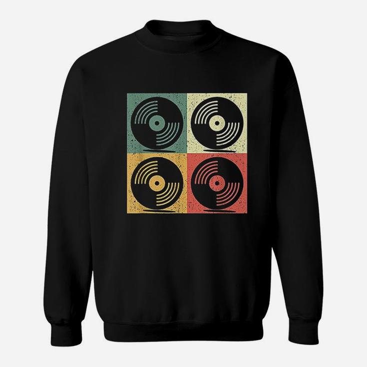 Retro Vinyl Record Sweatshirt