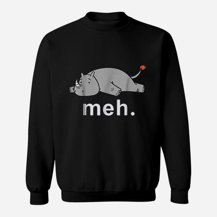 Rhino Meh Funny Internet Meme Sweatshirt